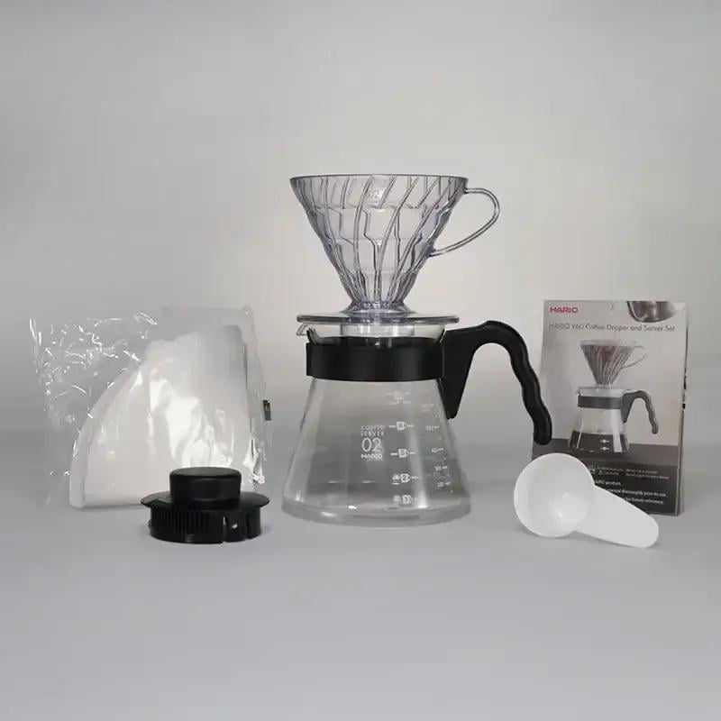 Пуровер Hario Hario Craft V60 02 пластик Red/Графин Hario/Мерная ложка/Фильтры