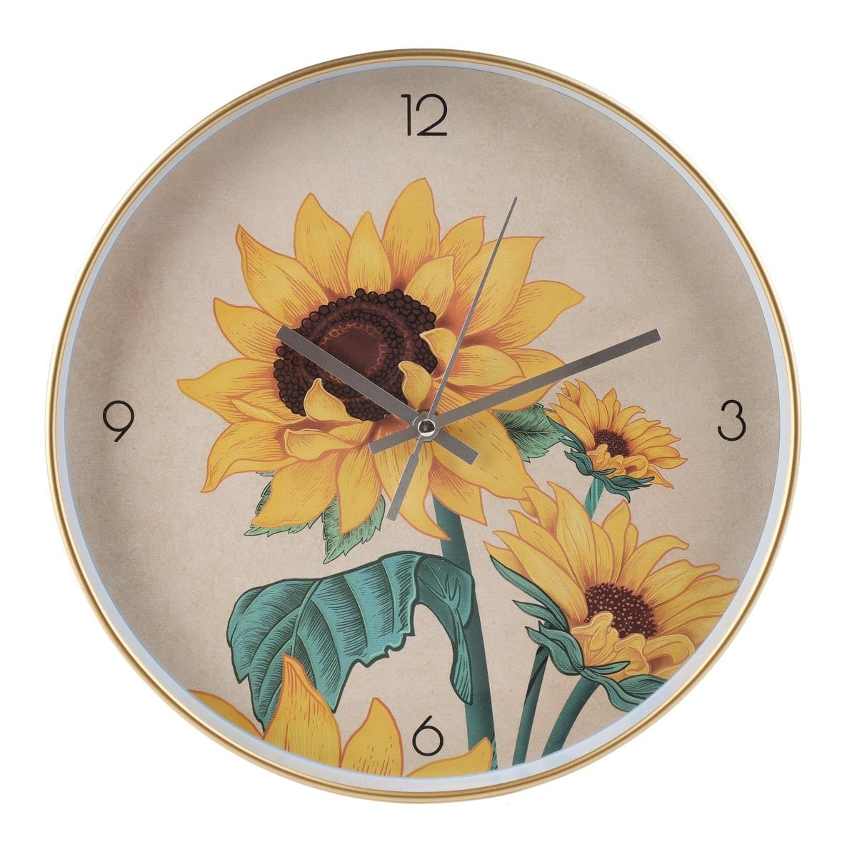 Часы настенные Elisey Подсолнух 30 см (2003-068)