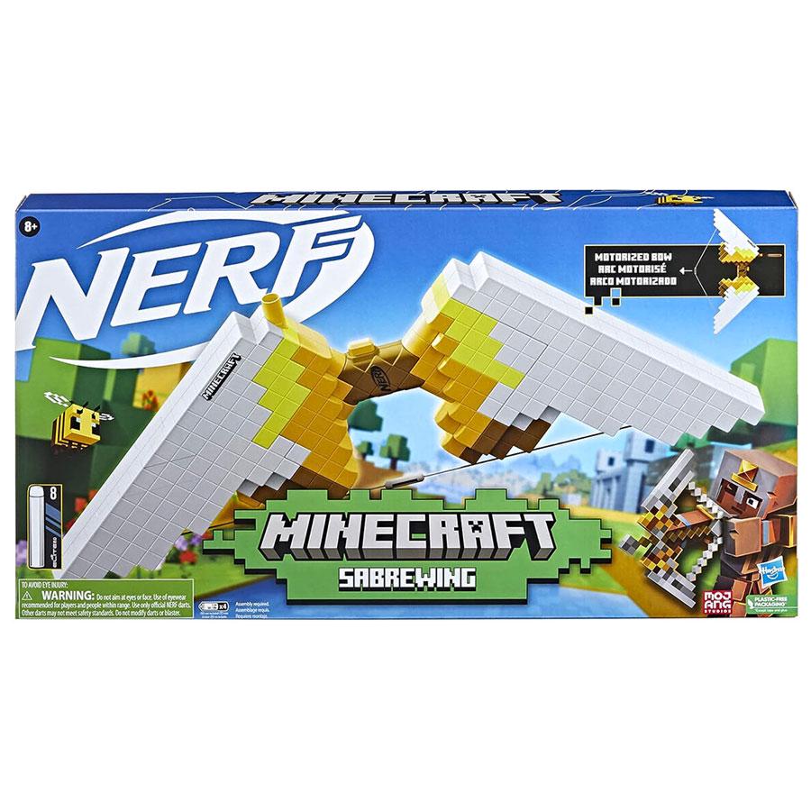 Бластер Nerf Minecraft Sabrewing (F4733) - фото 2 Бластер Nerf Minecraft Sabrewing (F4733) - фото 2