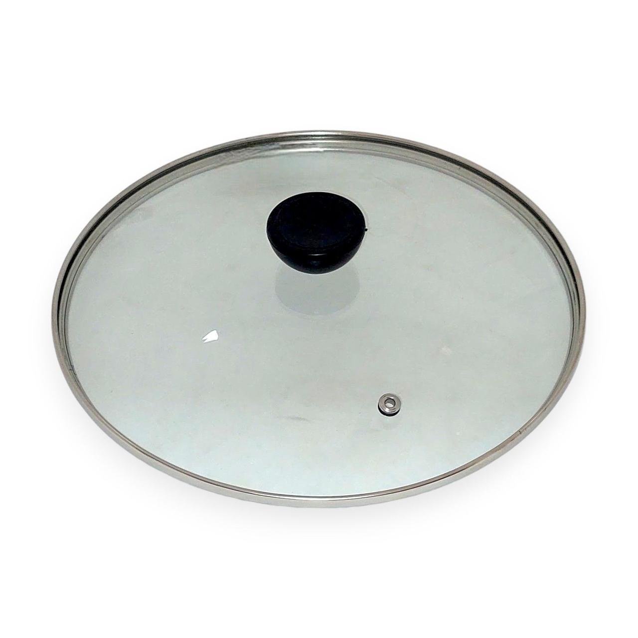 Крышка для посуды A-Plus стеклянная с пластиковой ручкой 24 см (205201-24)