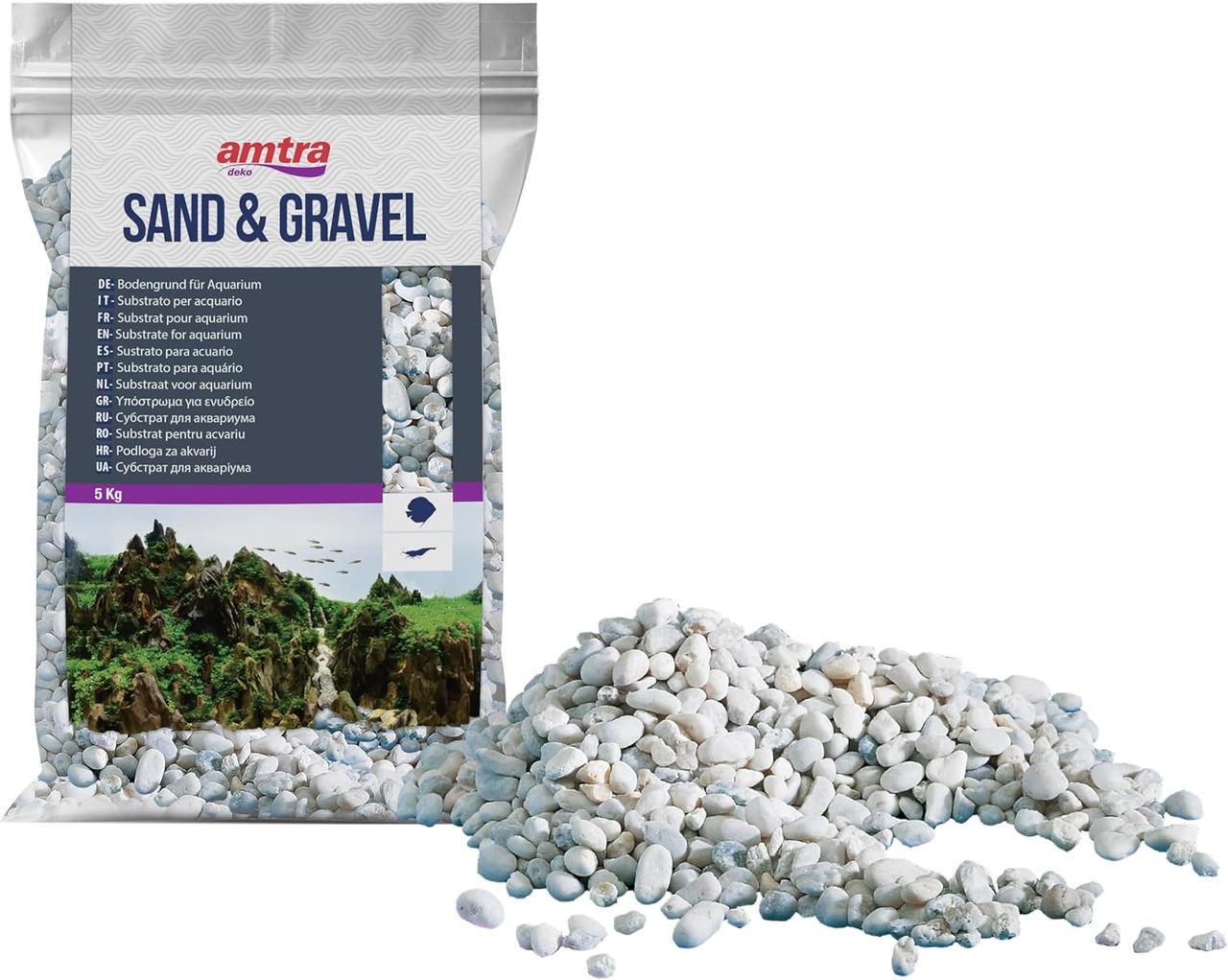 Грунт для аквариума Amtra Gravel Noa 4-8 мм 5 кг Белая (1353841795)