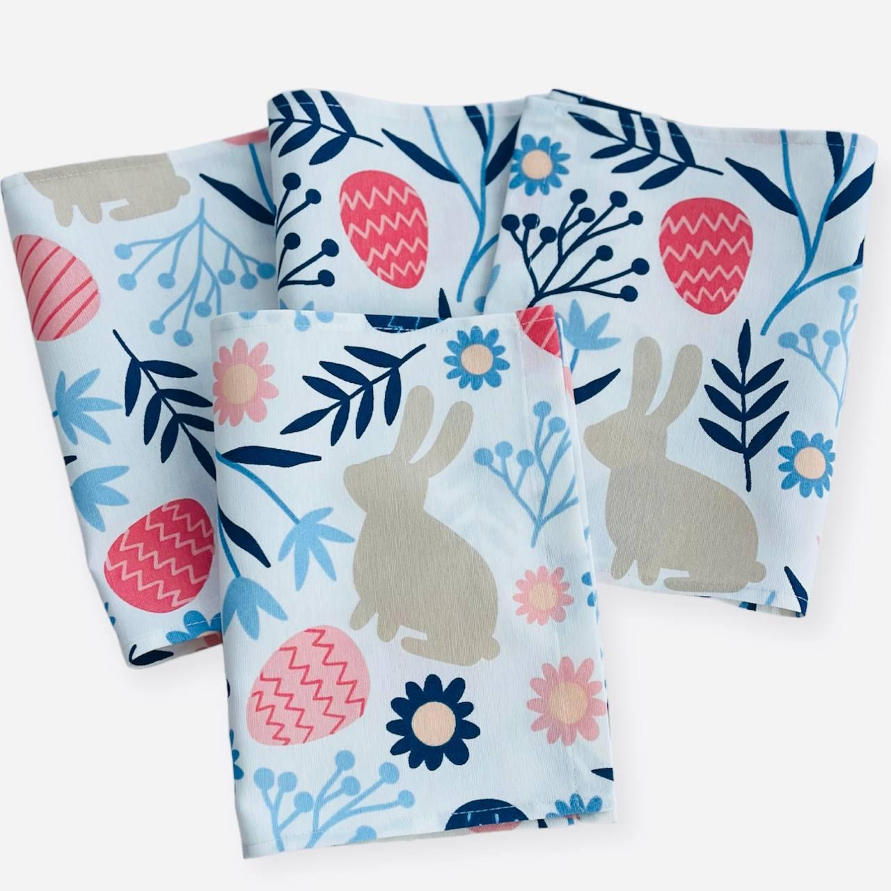 Салфетки тканевые Пасхальный Кролик 4 шт. Синий (2515814693)