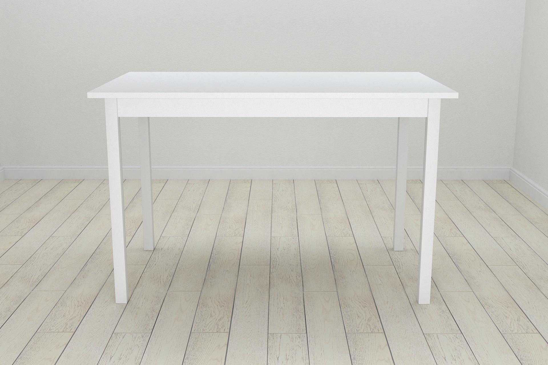 Обідній стіл Ferrum-decor Маріо ДСП 16 мм 75x120x80 см Білий/Білий (FRD-106199)