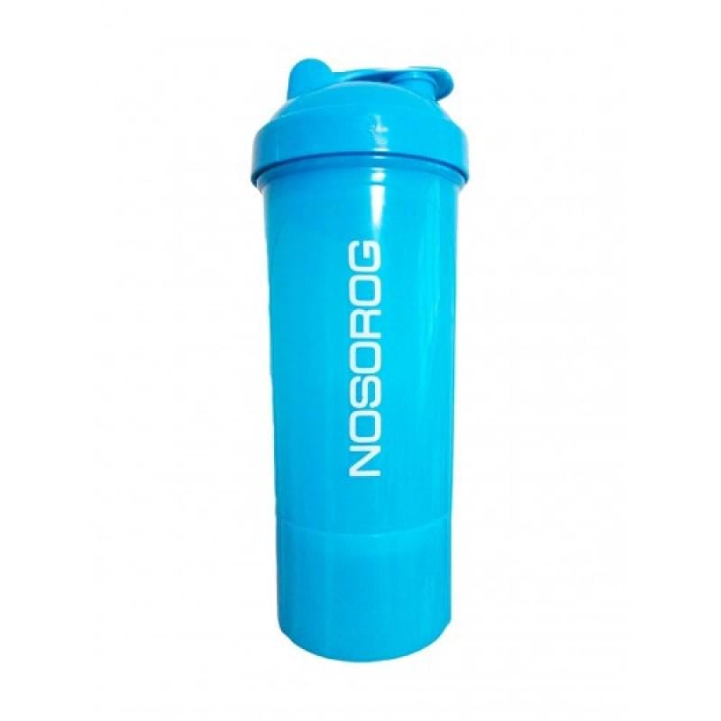 Шейкер Nosorog Nutrition Smart Shake 350 мл Neon Blue - фото 1