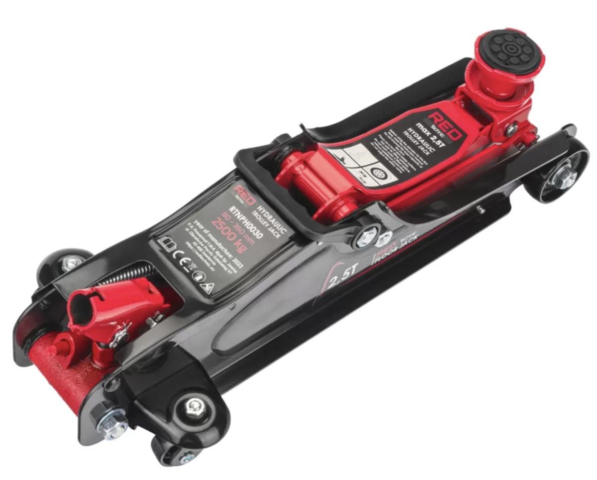 Домкрат подкатной Red Technic RTNPH0030 2415717509 роликовый 2,5 т - фото 3 Домкрат подкатной Red Technic RTNPH0030 2415717509 роликовый 2,5 т - фото 3
