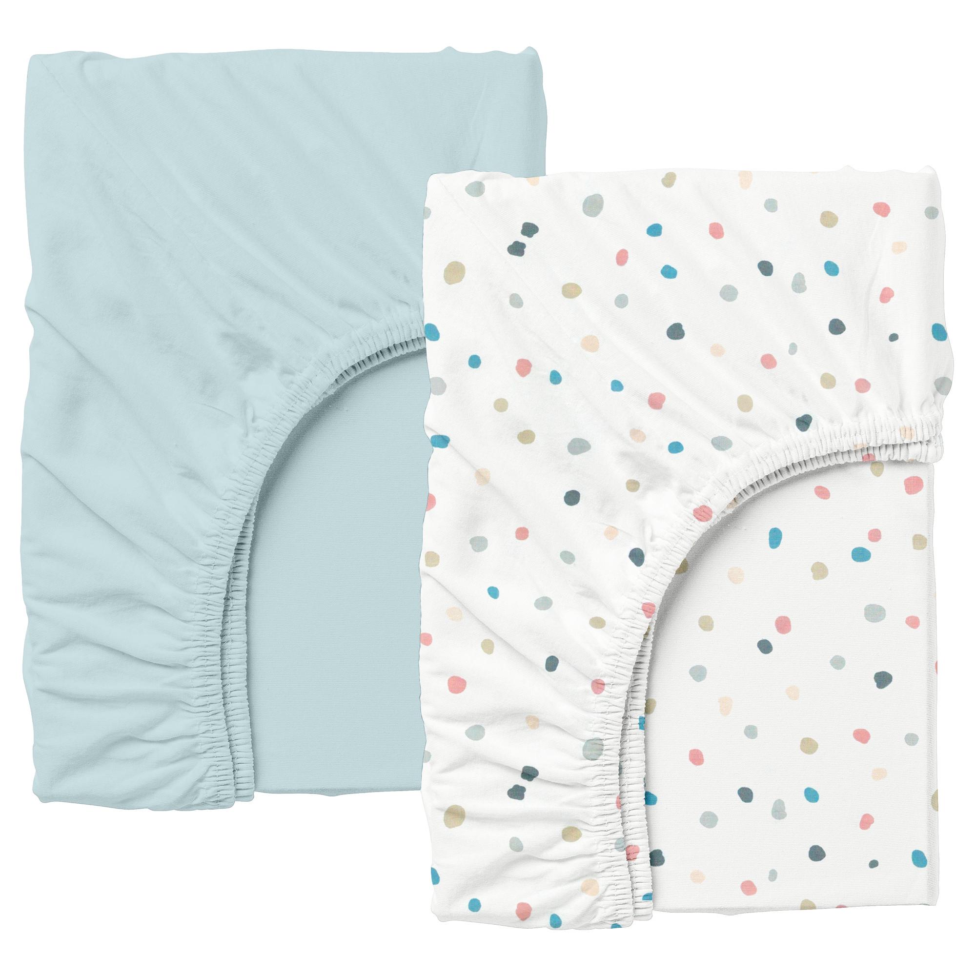 Набор простыней на резинке Cosas Light Blue/Color Blots 160х200х20 см 2 шт. (4822052087206)