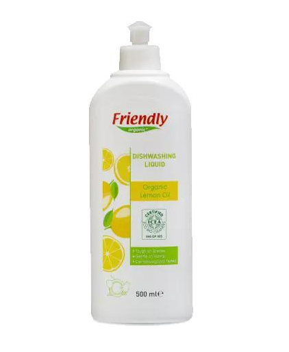 Средство органическое Friendly Organic для мытья посуды c лимонным маслом 500 мл