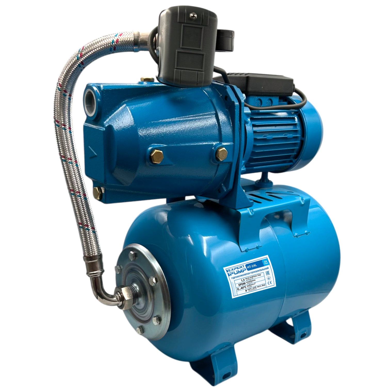 Автоматическая насосная станция EP JET100L/24 1,1 кВт H=50м Q=50 л/мин - фото 4