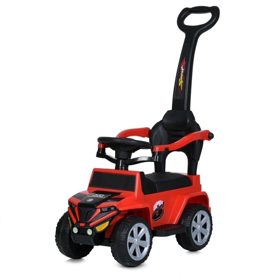 Толокар детские Bambi с родительской ручкой и звуковыми эффектами 65 см Белые (DK-170-K-152)