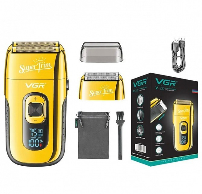 Електробритва VGR Super Trim V-332 USB з тримером (ML-04441)