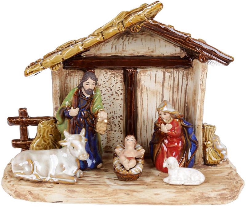 Рождественская композиция Вертеп 26,5х12х21,5 см керамика (BD-197-722)