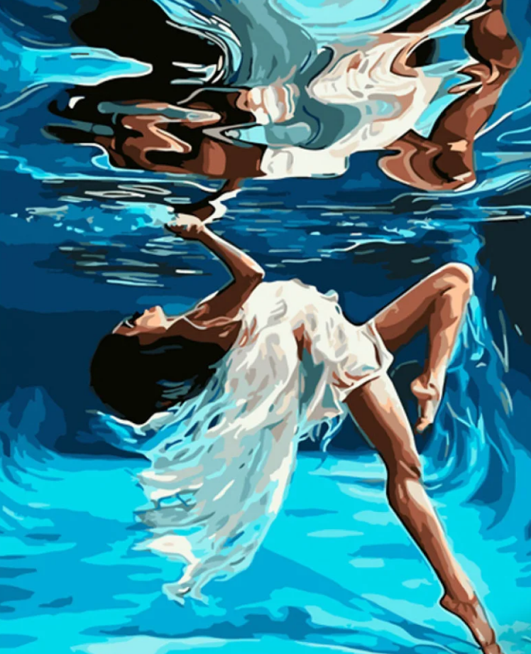 Картина по номерам Strateg Танец под водой 40x50 см (GS917)