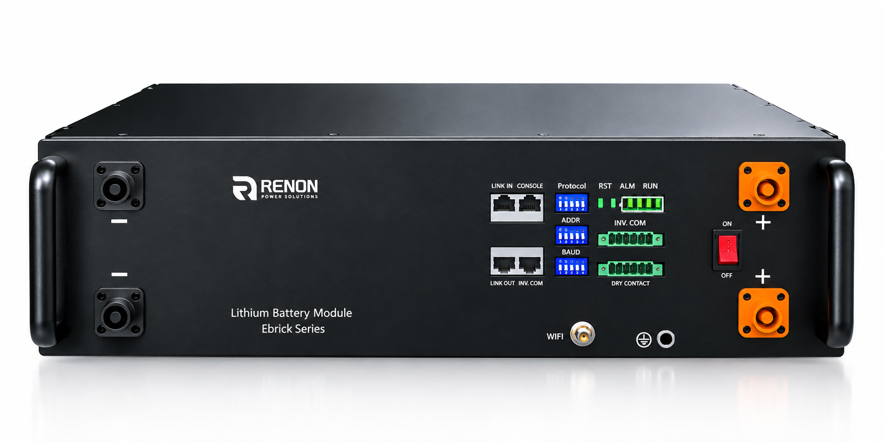Аккумулятор для солнечных электростанций Renon EBrick BMS CAN/RS485 LiFePO4 51,2V 100 Ah 5,12 кВт/ч (37918744)