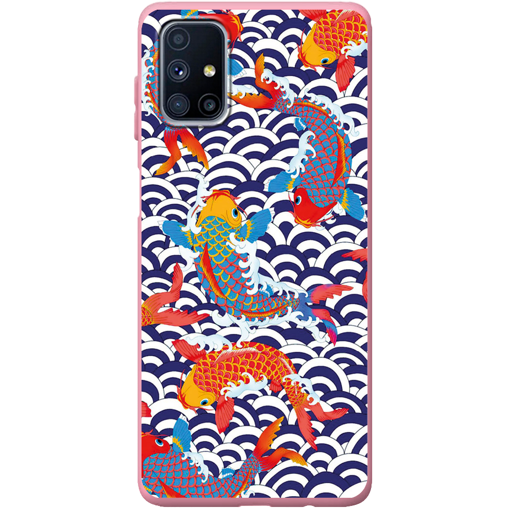 Чехол Boxface Samsung M515 Galaxy M51 Koi Fish Розовый силикон (40937-up2477-42165)