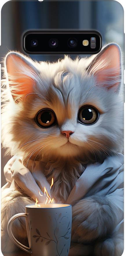 Чехол на Samsung Galaxy S10 White cat (5646sp-1640-42517) Чехол на Samsung Galaxy S10 White cat (5646sp-1640-42517)