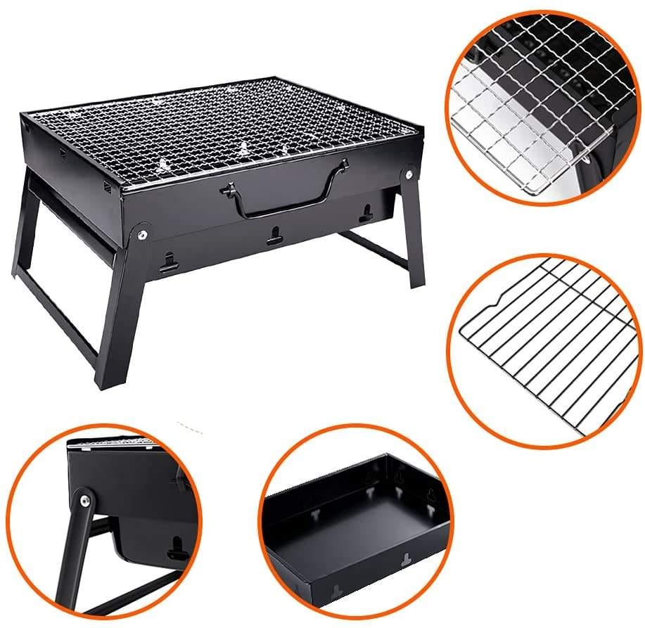 Мангал-чемодан складной BBQ Folding Grill с решеткой - фото 3