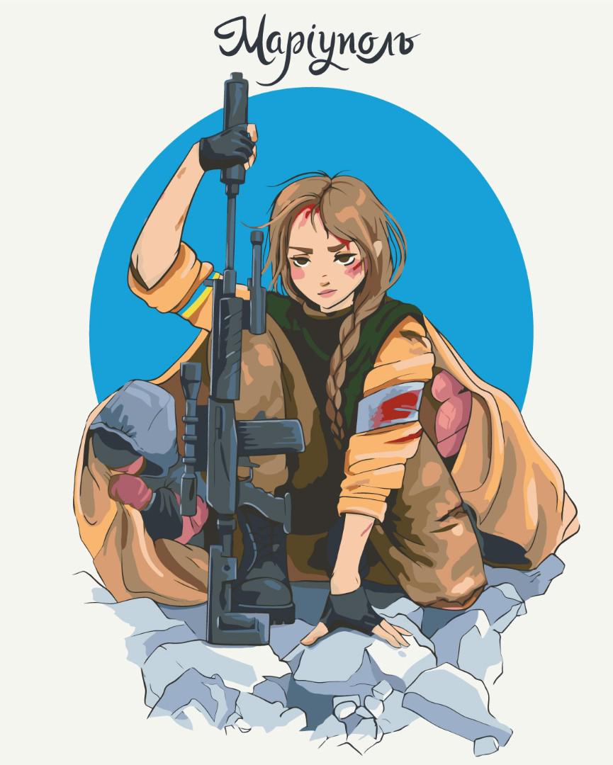 Картина за номерами Brushme Маріуполь 40x50 см (BS53108)