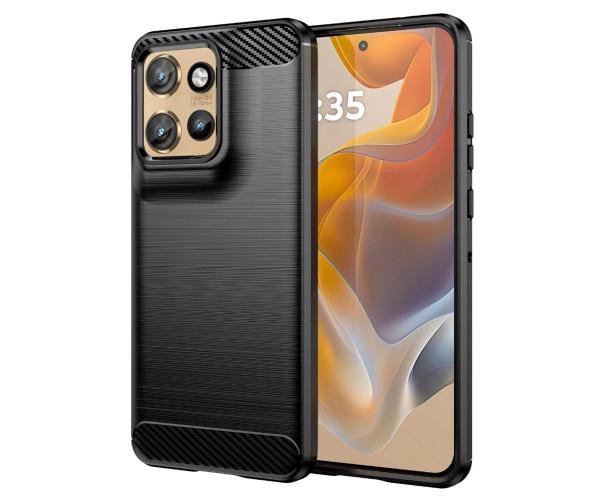  Чехол - накладка Polished Carbon для Motorola Edge 50 Neo Черный