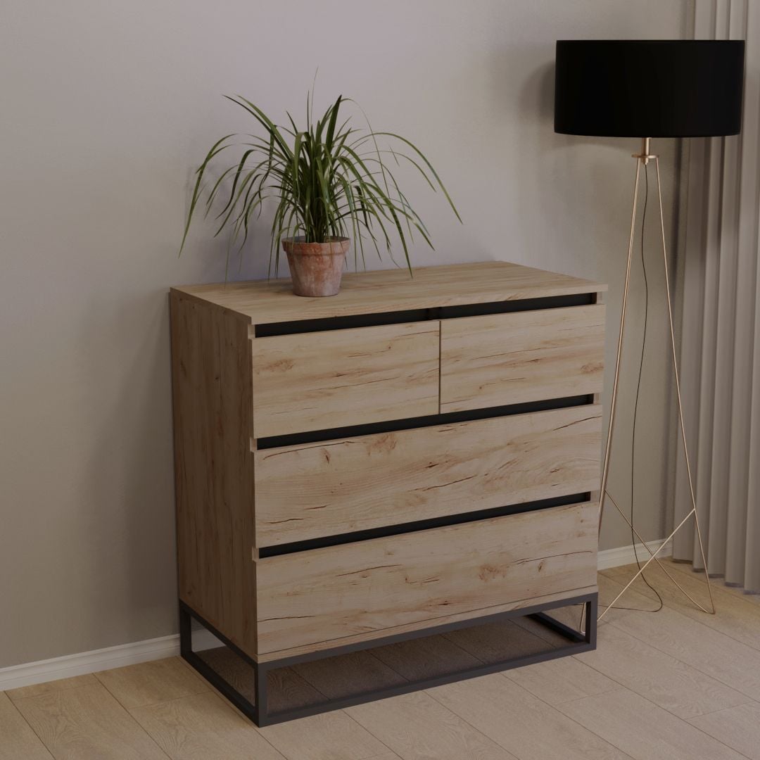 Комод Тиса Мебель 405 Дуб Тахо (9004022) Комод Тиса Мебель 405 Дуб Тахо (9004022)