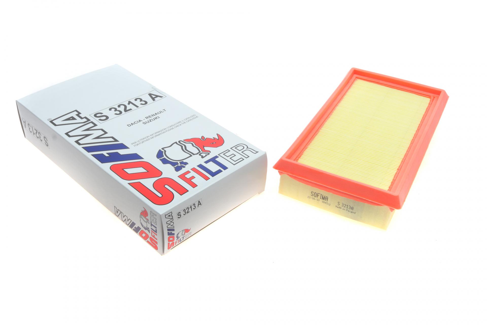 Фільтр повітряний SOFIMA для Renault Kangoo/Megane/Scenic 1,9D 97- (S 3213 A)