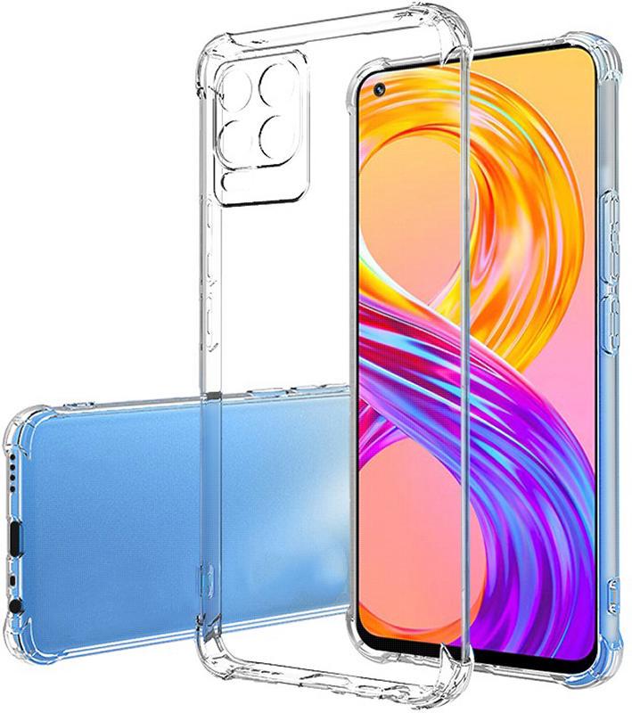 Прозрачный чехол Ultra Air для MultiCam Realme 8 Pro (усиленный углами) (23862)