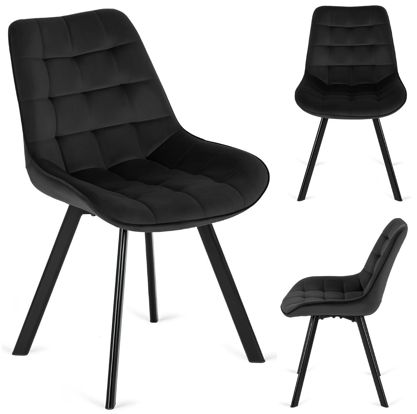 Комплект стульев Homart 4 шт. WB-364 велюр Черный (9886) - фото 6 Комплект стульев Homart 4 шт. WB-364 велюр Черный (9886) - фото 6