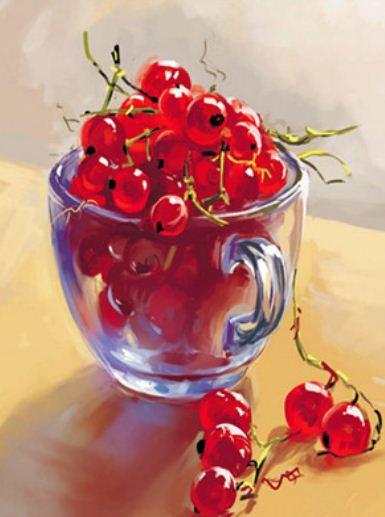 Картина по номерам Josef Otten Натюрморты Красная смородина 40х50 см в термопакете (6088EOTG_O-mt)