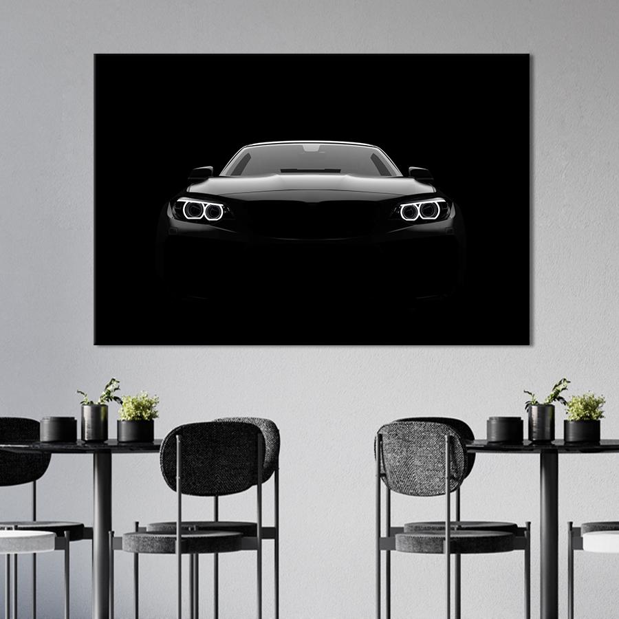 Картина на холсте Загадочное авто 122x81 см (1323-1)