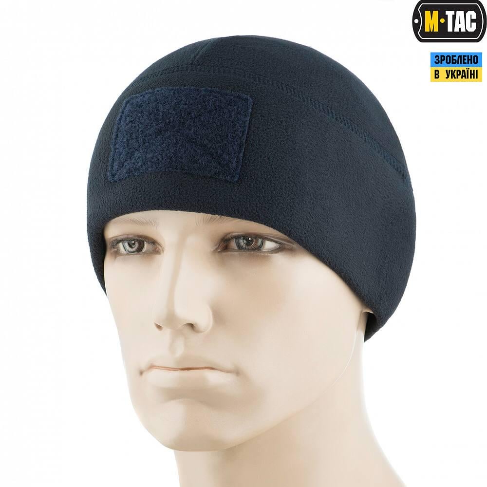 Шапка M-Tac Watch Cap Elite фліс з липучкою XL Dark Navy Blue - фото 2