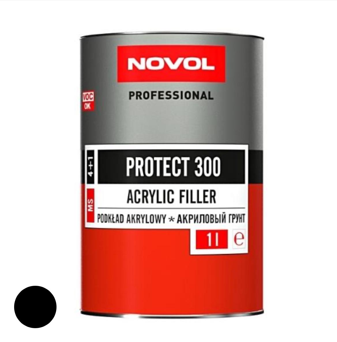 Ґрунт акриловий 4+1 NOVOL PROTECT 300 Чорний - фото 2