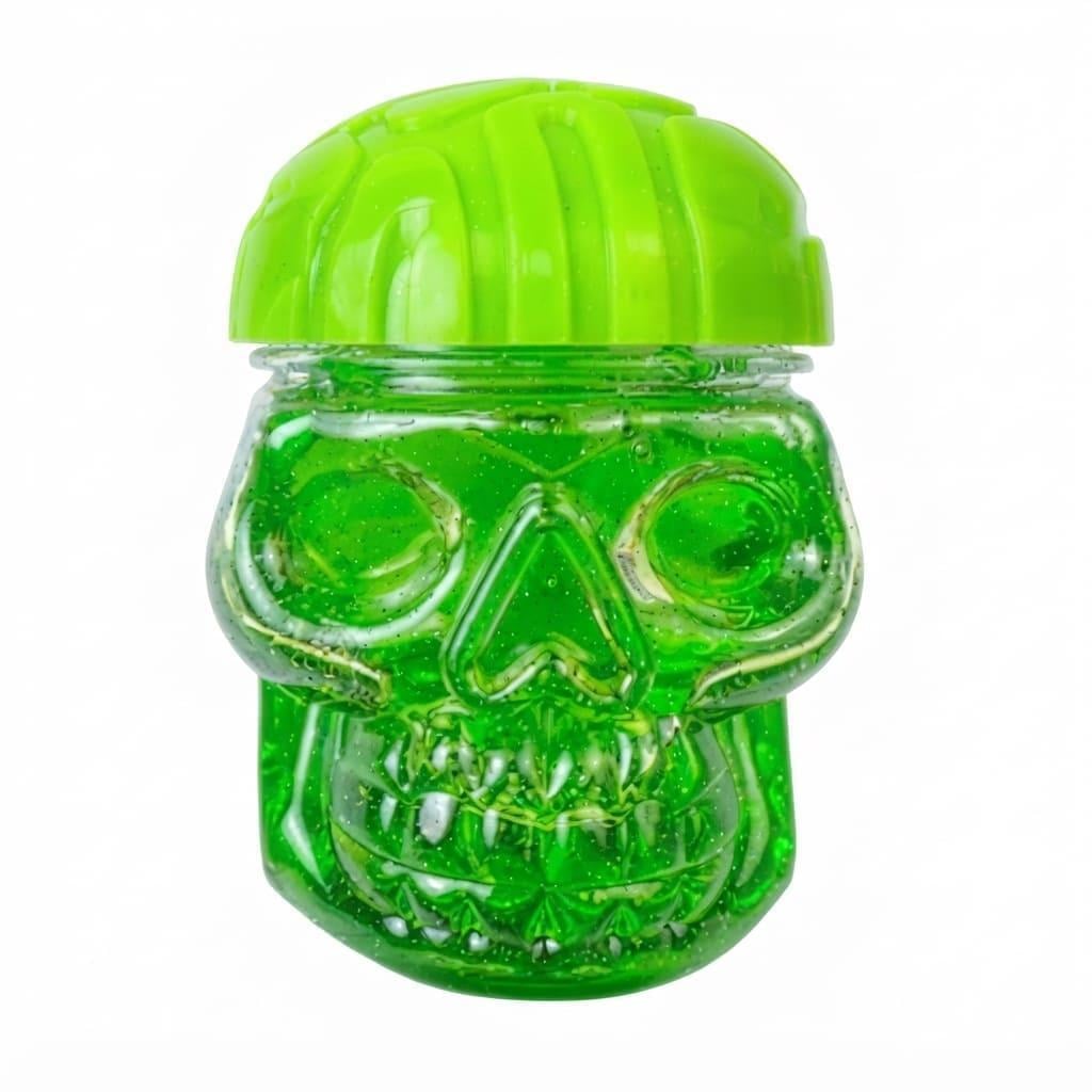 Череп з рідкою цукеркою Halloween Skull Sour Green Apple Candy Slime (3198345616)