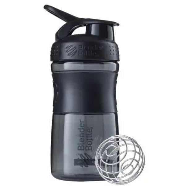 Шейкер спортивный Blender Bottle SportMixer Flip 20 oz/590 мл Black (SM 20oz Black)