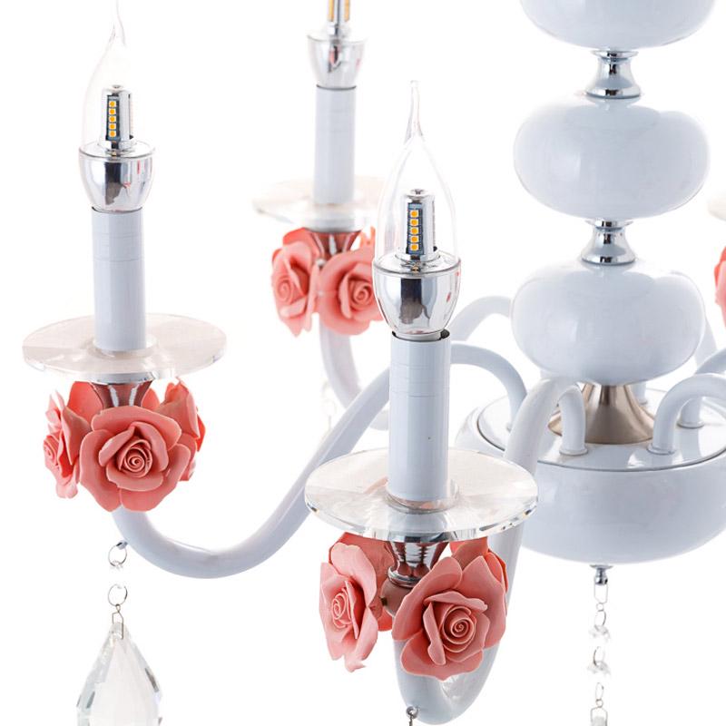 Люстра Light House ES-15726/6 підвісна свічки Білий (9461) - фото 2