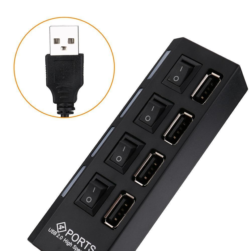 Концентратор USB HUB iMice HI-Speed 4 порта с переключателями - фото 8