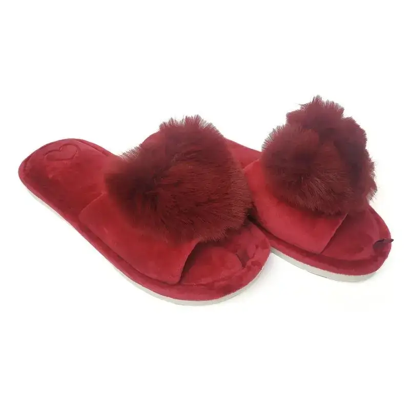 Тапочки домашние Jomix женские открытые 26 см р. 41 Вишневый  (3637-41)