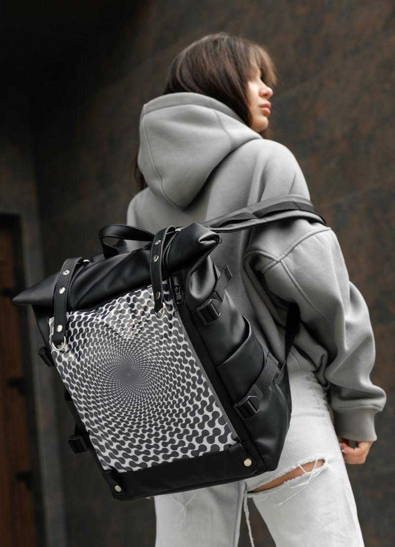 Рюкзак жіночий Sambag RollTop Hacking 41x30x16 см (24460122) - фото 7