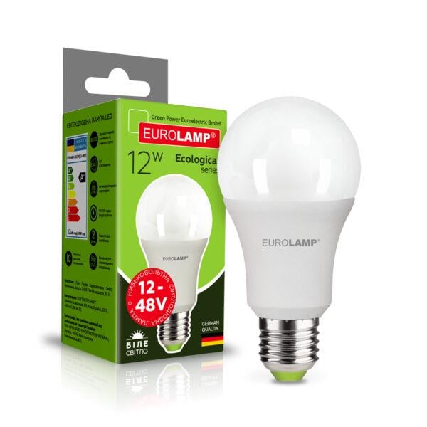 Лампа LED низковольтная Eurolamp А60-12W 12-48V E27-4000К (LED-A60-12274(12-48V))