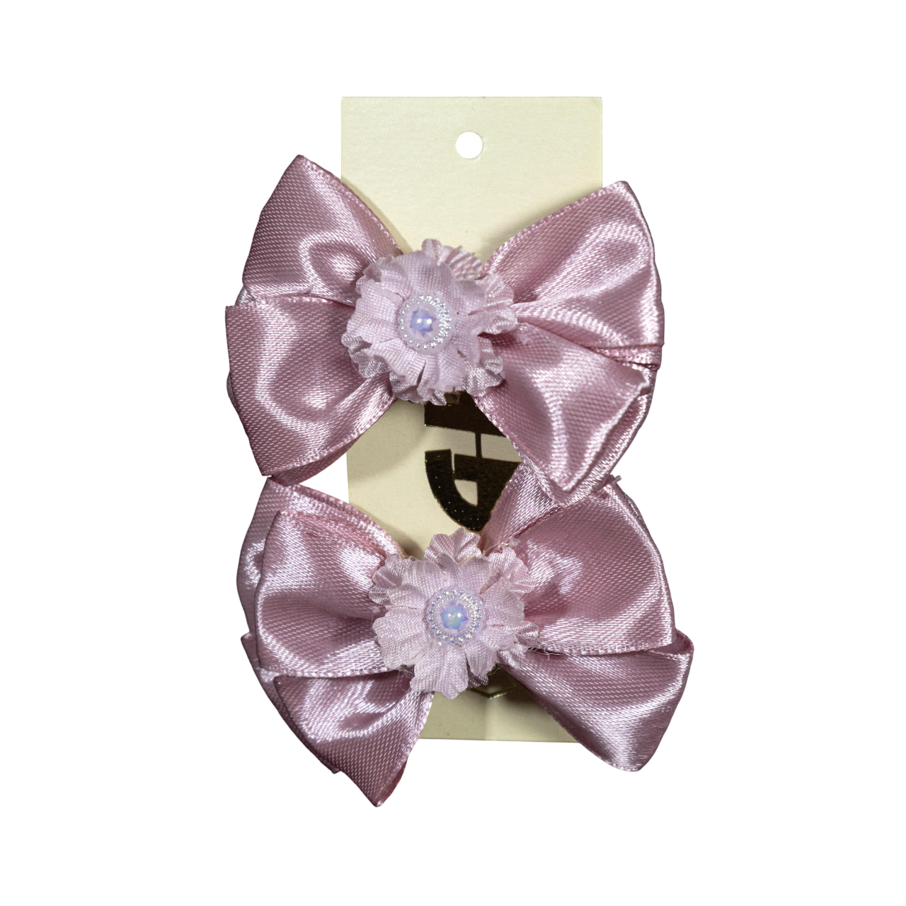 Заколка для волос ДАЙС 6 см 2 шт. Пудровый (ЗПБ6-2)