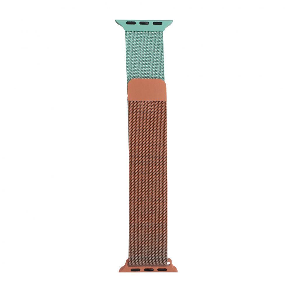 Ремешок для Apple Watch 42-44 mm Milanese Loop Orange/Light Blue (29caa1-14685)