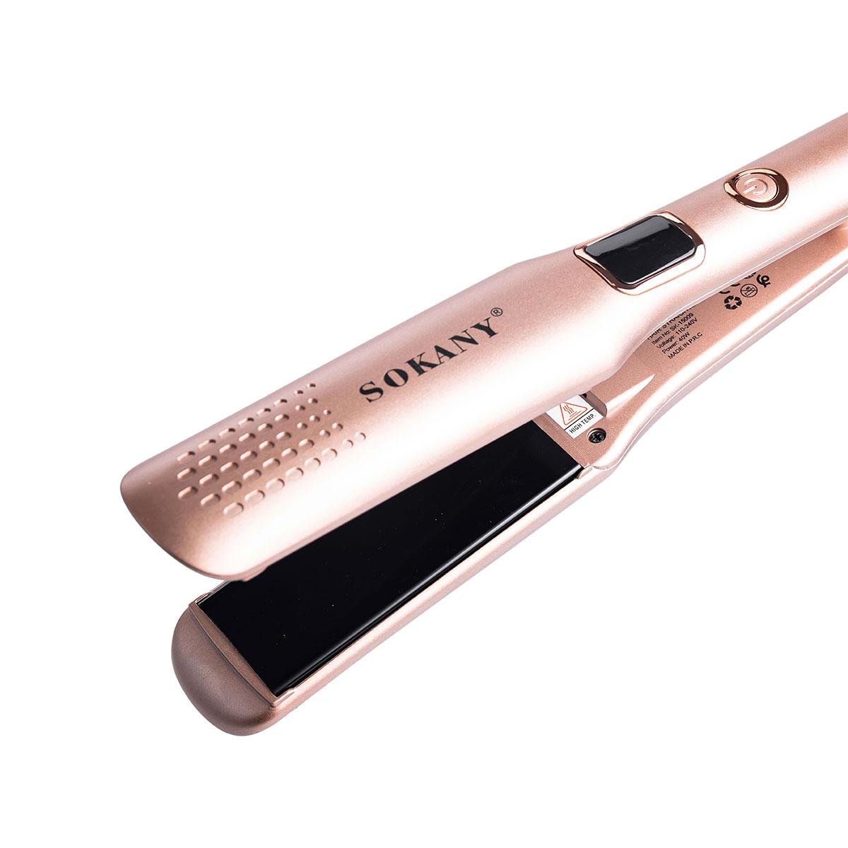 Утюжок для волос Sokany для коротких и длинных волос с керамическим покрытием 50 Вт Розовый (7175) - фото 5 Утюжок для волос Sokany для коротких и длинных волос с керамическим покрытием 50 Вт Розовый (7175) - фото 5