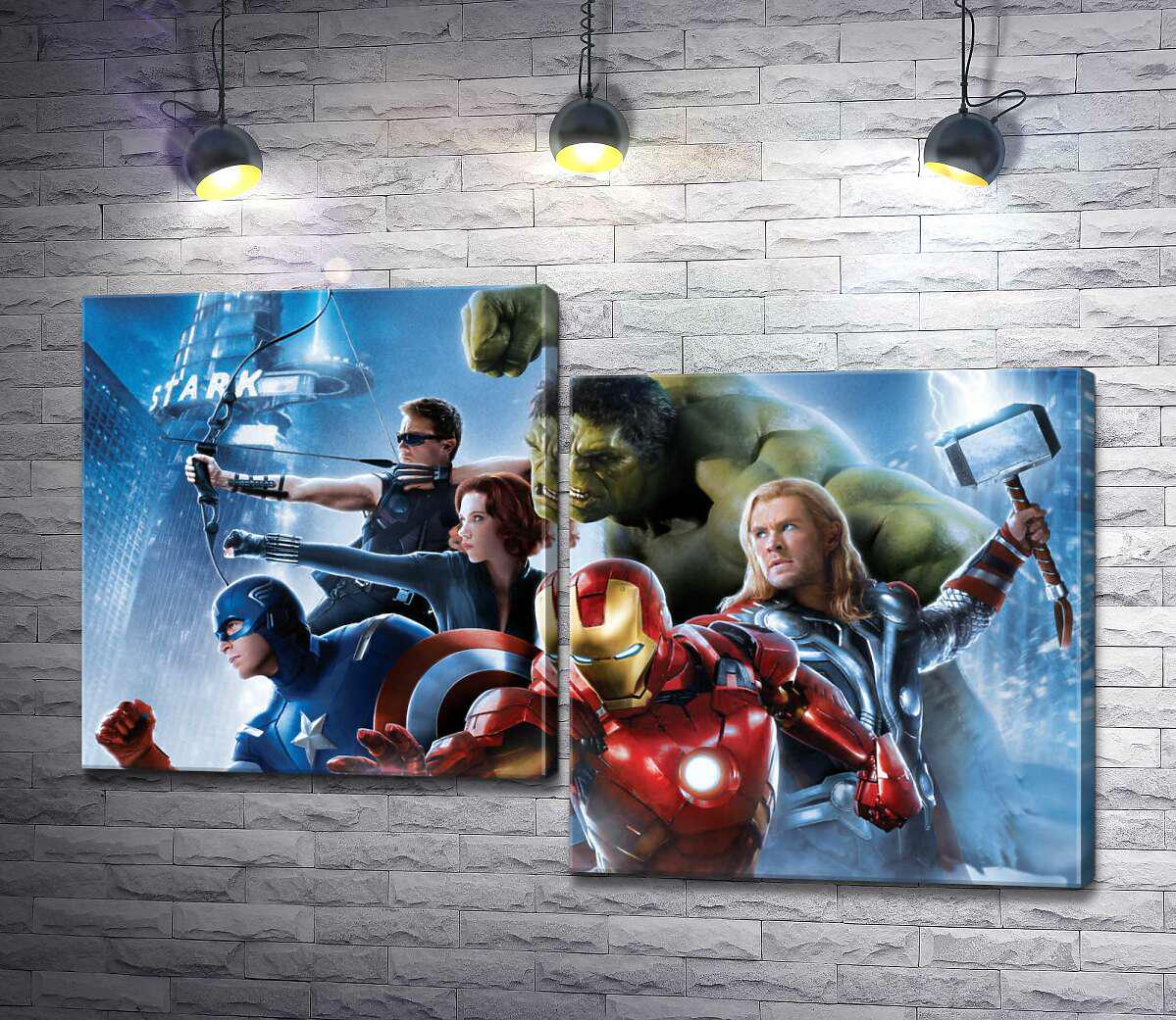 Модульная картина ArtPoster Отважные супергерои на постере к фильму &Мстители: Эра Альтрона& (Avengers: Age of Ultron) 100x65 см Модуль №5 (003311)