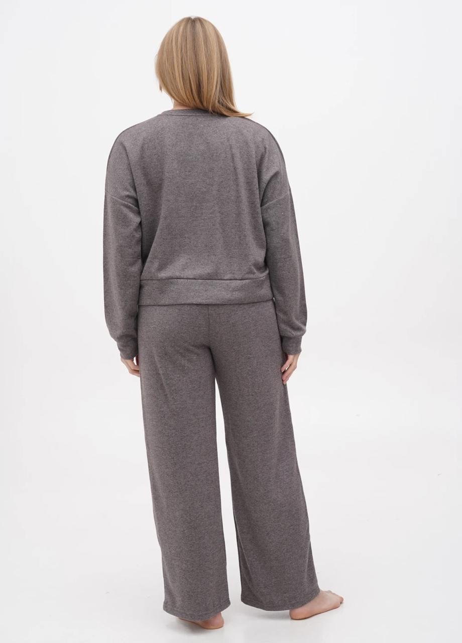 Костюм домашний женский Cotpark свитшот/брюки XL Серый (30334-3-XL) - фото 2 Костюм домашний женский Cotpark свитшот/брюки XL Серый (30334-3-XL) - фото 2