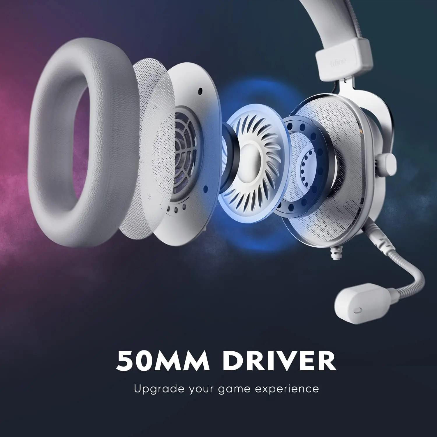 Навушники з мікрофоном FIFINE H6 White (569015) - фото 8 Навушники з мікрофоном FIFINE H6 White (569015) - фото 8