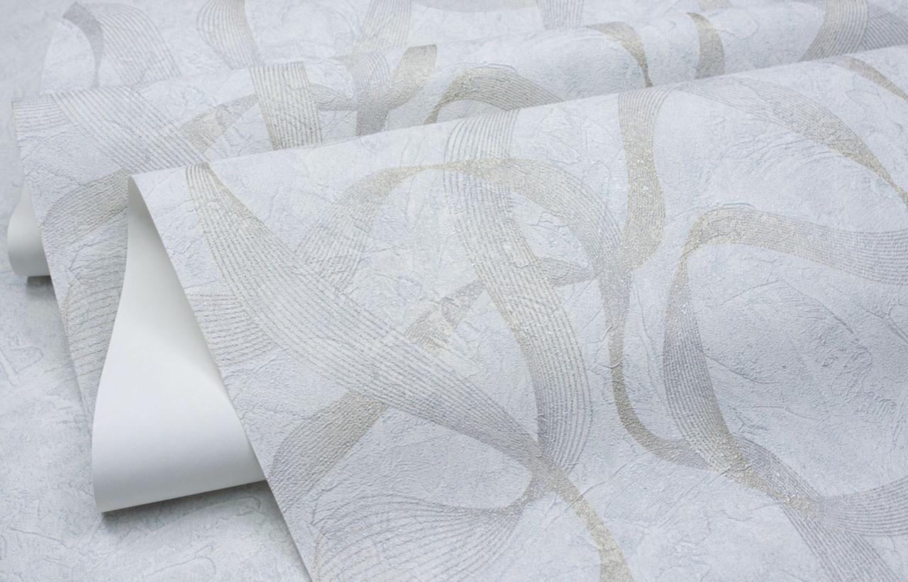 Обои флизелиновые SINTRA Impulse 532515 декор винил горячего тиснения 1,06х10,05 м Серый