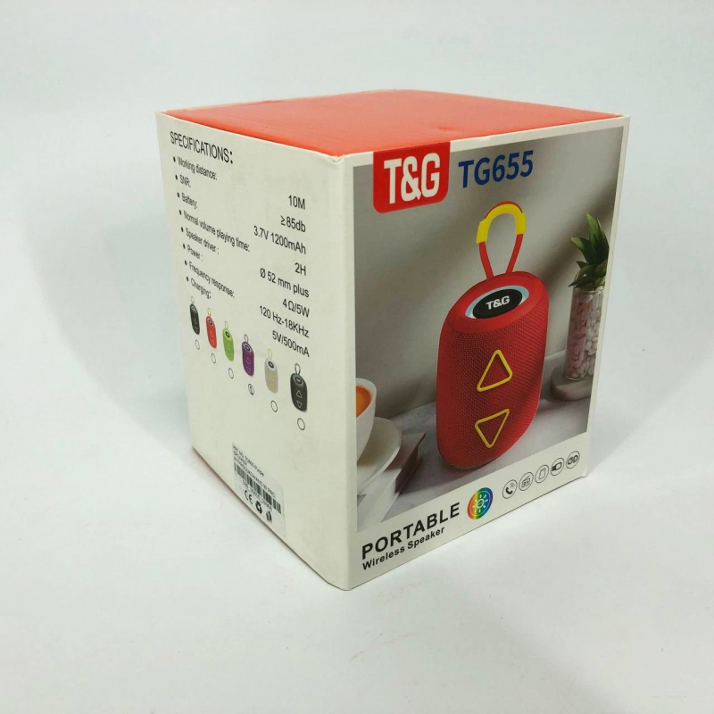 Портативная колонка TG 655 5 Вт RGB Purple (tf4885) - фото 13