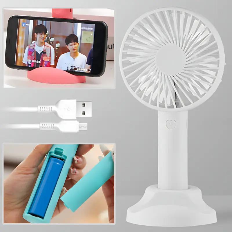 Вентилятор-міні ручний на акумуляторі X-9 800 мАг USB 3 швидкості знімна підставка Білий (38-біл-6372) - фото 4 Вентилятор-міні ручний на акумуляторі X-9 800 мАг USB 3 швидкості знімна підставка Білий (38-біл-6372) - фото 4