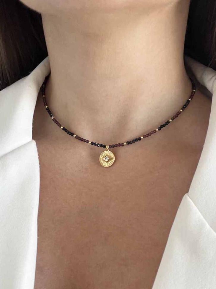 Чокер LeBijou из граната и шпинели (5266) Чокер LeBijou из граната и шпинели (5266)