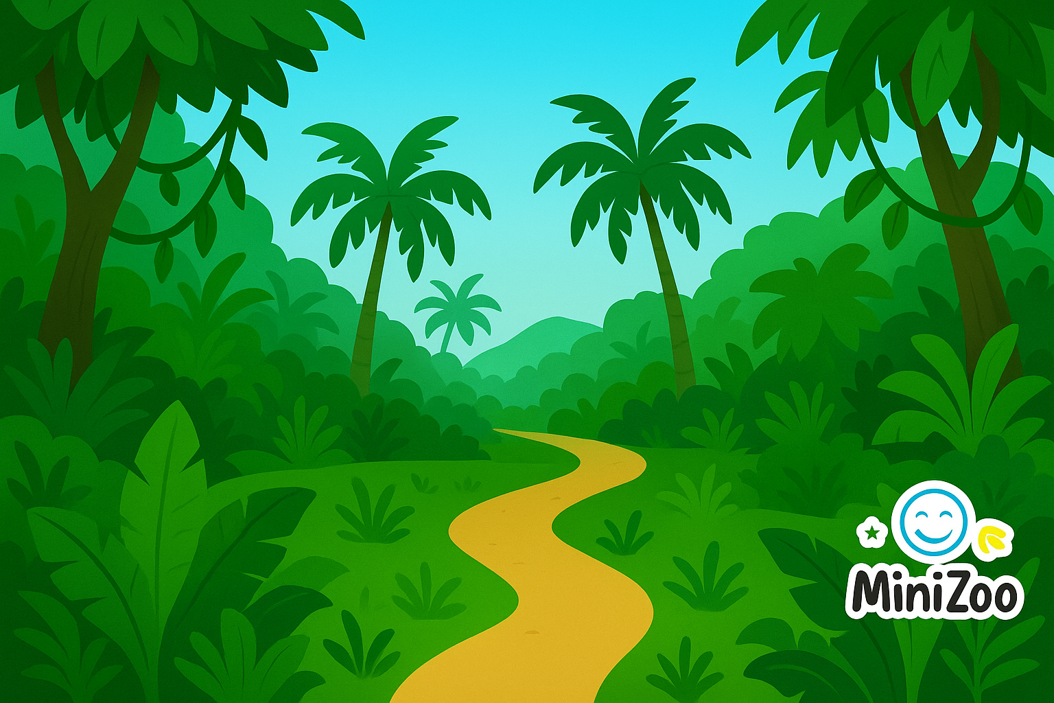 Коврик игровой Тропические лжунгли (00005)