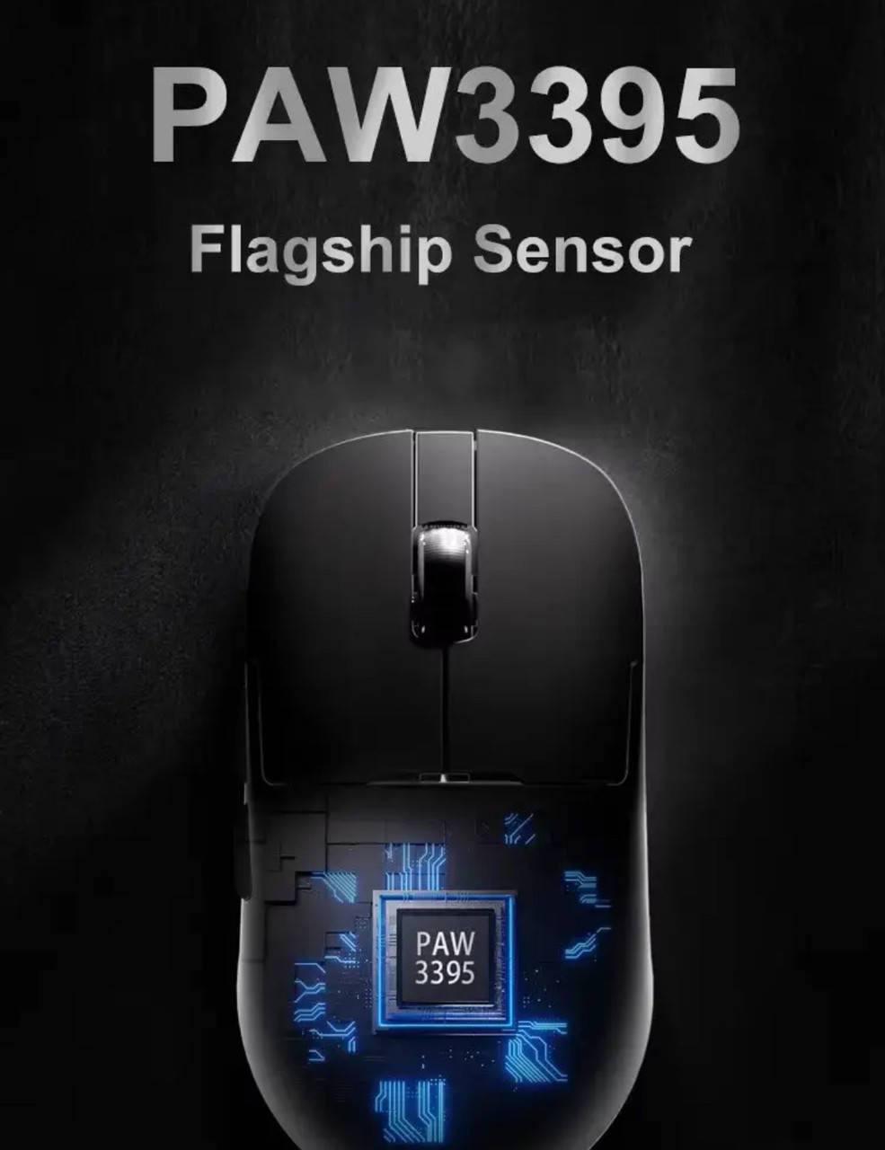 Мышка компьютерная Ajazz AJ179 Pro 26000DPI PAW3395 8K Bluetooth и док-станция White - фото 2