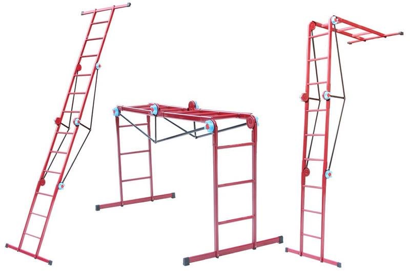 Лестница-трансформер Господар 3х4 ступеньки металлическая нагрузка 150 кг 1035-1650-3700 мм (79-1023) Лестница-трансформер Господар 3х4 ступеньки металлическая нагрузка 150 кг 1035-1650-3700 мм (79-1023)